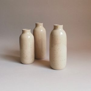 Vase en grès Pyrité - Bouteille Muros Candice Courau