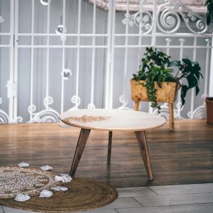 Table basse ronde Relief Ben & Manu