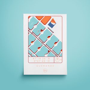 Affiche Marais Salants de Guérande - Atelier Lugus