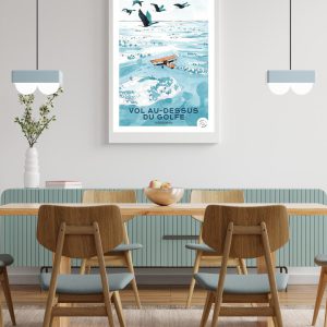 Vol au-dessus du Golfe morbihan Illustration frères de la côte