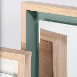 Miroir Carré en bois massif Drugeot Manufacture détail angles