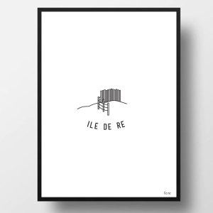 affiche ile de ré fere paris