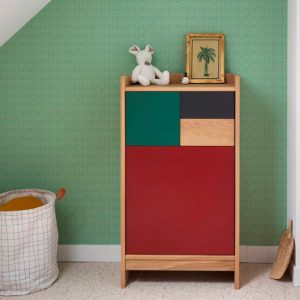 Chiffonnier en chêne massif Drugeot ambiance chambre