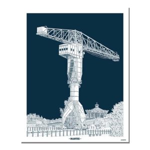 Affiche - Nantes, La grue Titan