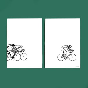 Affiche - Cyclistes - diptyque - FERE
