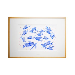 linogravure poisson volant-morgane chouin linatelier
