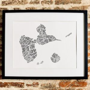 Affiche Guadeloupe les petits plans linatelier made in france