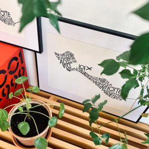 Affiche île de ré les petits plans linatelier made in france