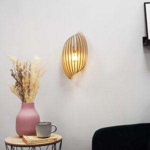 applique murale en bois