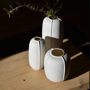 vase en porcelaine blanche