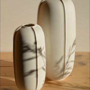 vase en porcelaine blanche