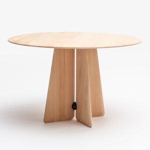 Table ronde en chêne